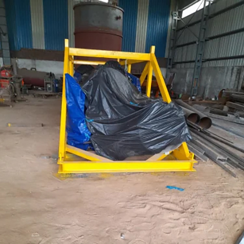 Ms Tank Fabrication - Steel Lifting Frame, 10-50 Tons Capacity , Yellow, Variable Dimensions, Safety Factor 2.5, Is 806 Compliance For Bulk Material Transport