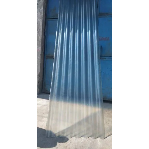 Fiber Roofing Sheet - 2 mm Thickness, Plain Surface | Transparent FRP Fiber for Industrial Use