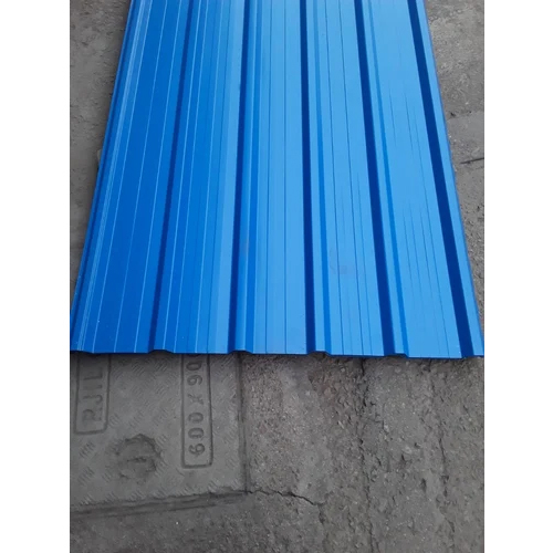 Steel Roofing Sheets - Steel, L-12f x W-3f, Blue | Thickness 0.5, Plain Surface, Ideal for Industrial Use