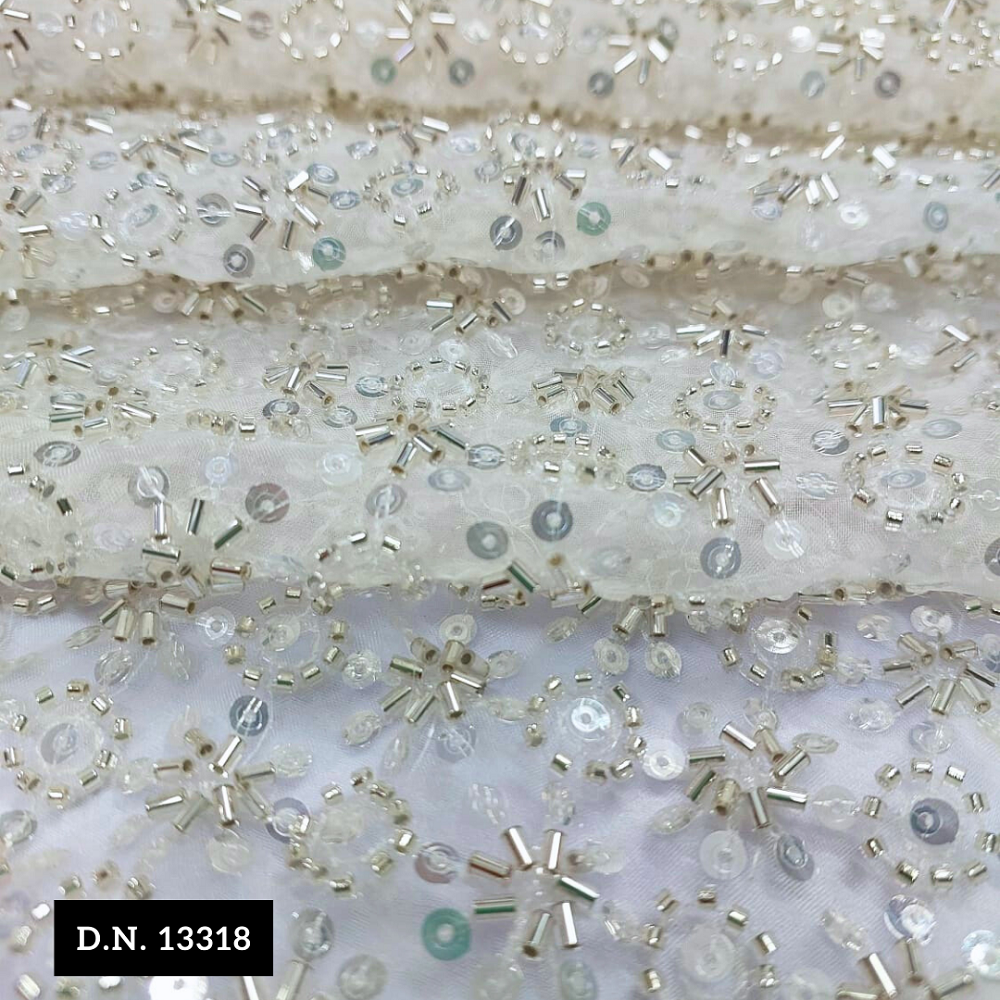 Latest Beads With Sequins Heavy Fabrics
