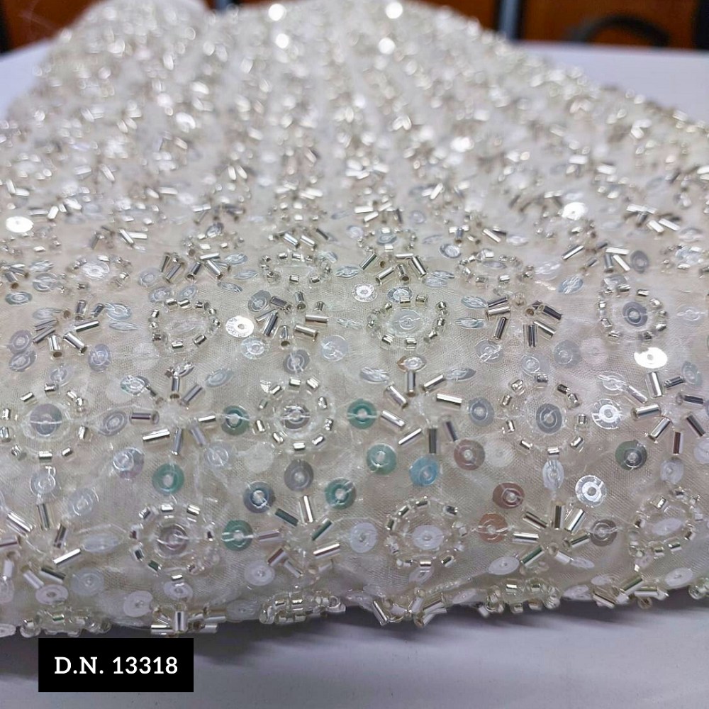 Latest Beads With Sequins Heavy Fabrics