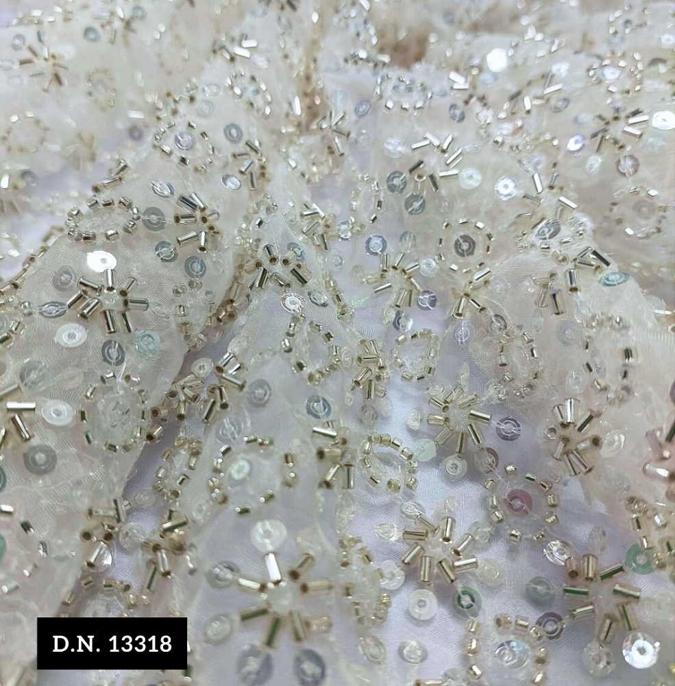 Latest Beads With Sequins Heavy Fabrics