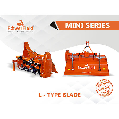 Mini Rotavator L Blade - Color: Orange