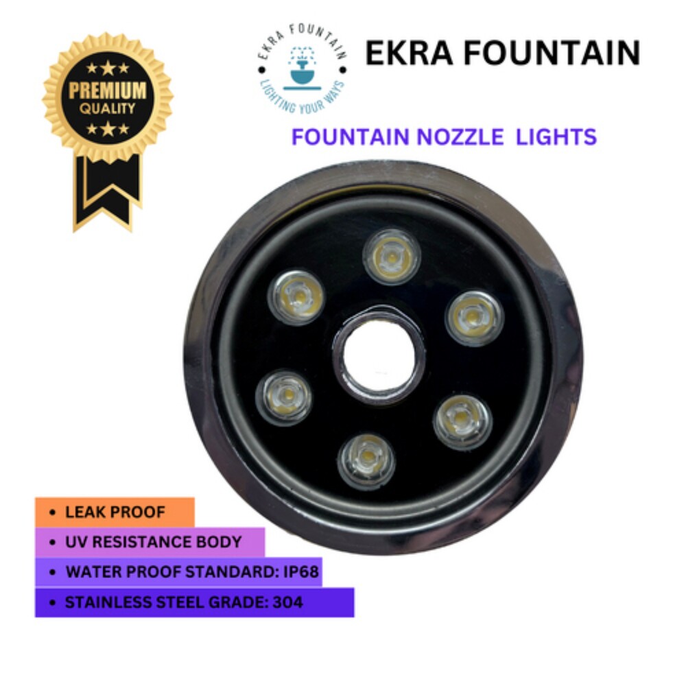 18W Nozzle Fountain Light - Color: Various Available