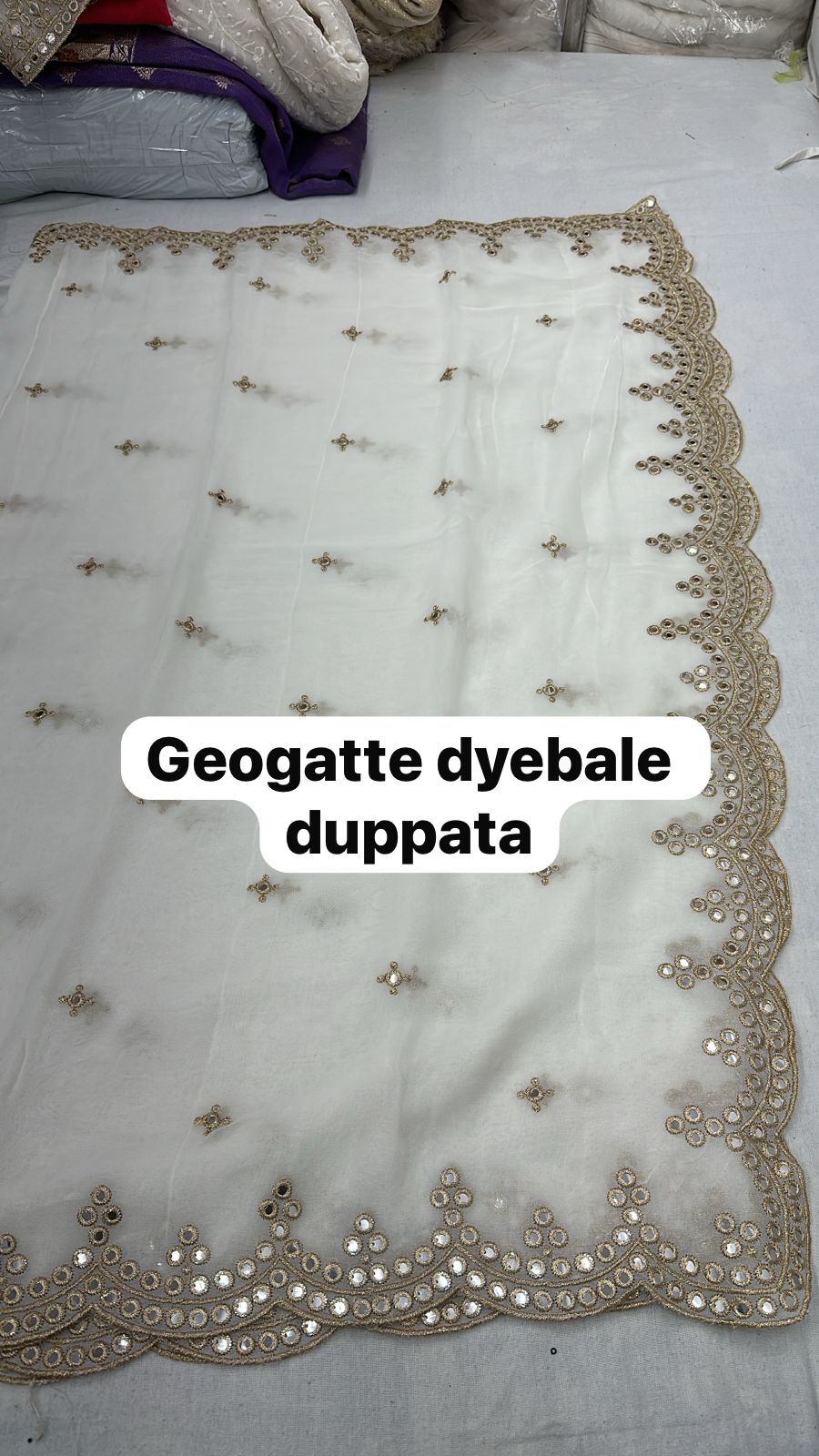 Georgette Dyeable Dupatta