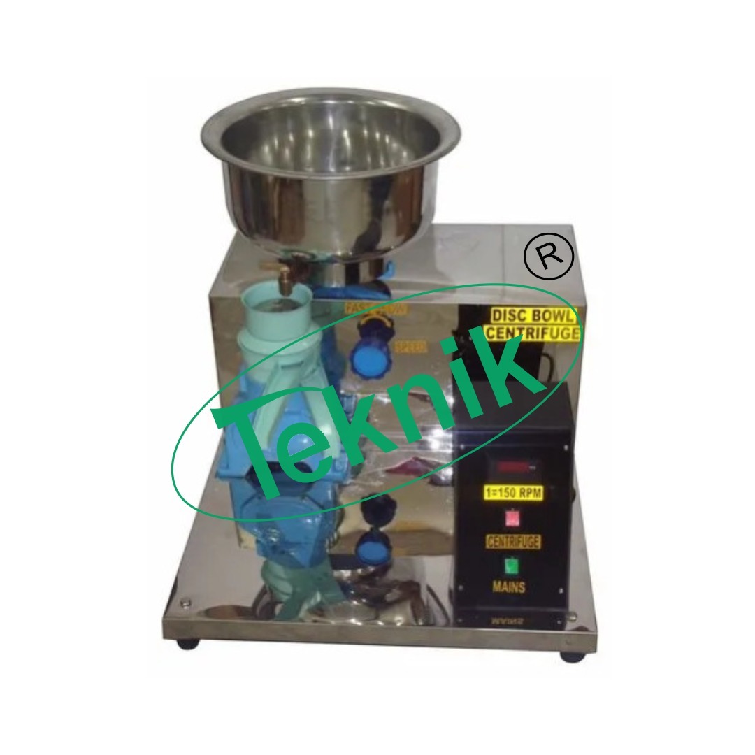 Disc Bowl Centrifuge - Designed For Practical Training In Liquid Separation Techniques | Fluid Machines Applications, Efficient Heavy-lighter Phase Separation