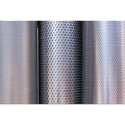 Distance Hole Perforated Sheet - Stainless Steel, More Than 20mm Thickness, Silver Color | Ideal for Industrial Ventilation and Filtration