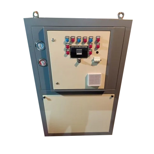 Industrial 40 Tr Water Cooled Chiller - Mild Steel, 40 Tons Per Day Capacity, Double-Temperature Cooling, Efficient Refrigerant-Based System