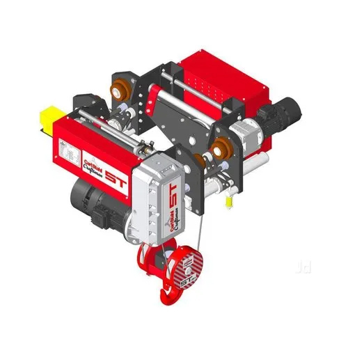CarlStahl Craftsman Electric Wire Rope Hoist - 415 Volt, 50-60 Hertz | Red & Gray, Industrial Power Source