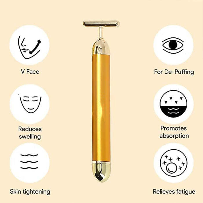 Golden Face Massager