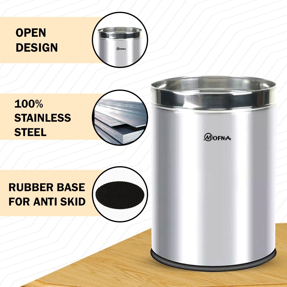 Stainless Steel Solid Dustbin - Application: Clinics