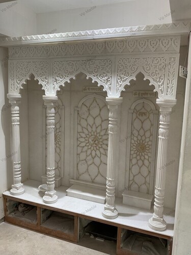 हैंडमेड सफेद संगमरमर का मंदिर