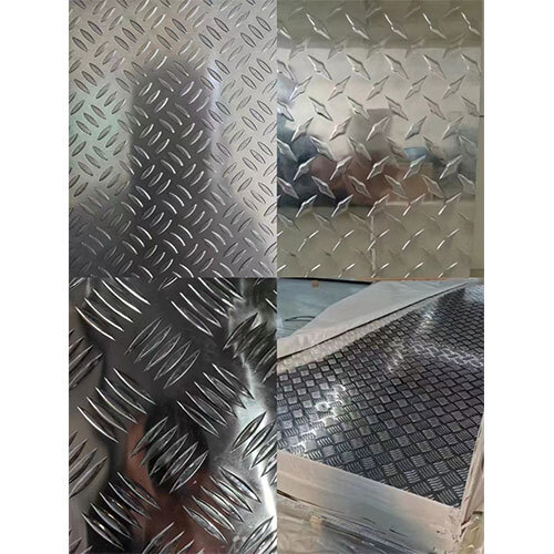 5754 Five Rib Patterned Board - Color: Silver