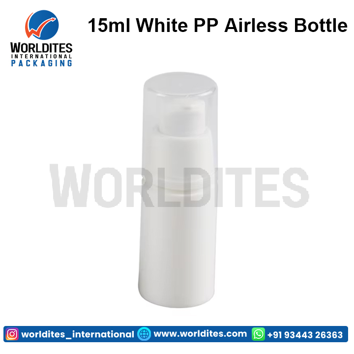 15ml White Pp Airless Bottle - Capacity: 100 Milliliter (Ml)