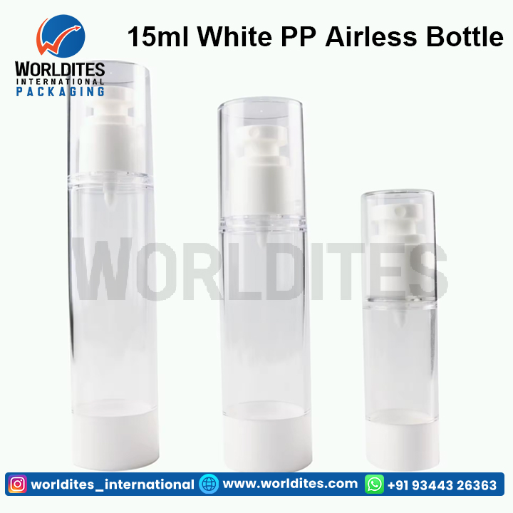 15ml White Pp Airless Bottle - Capacity: 100 Milliliter (Ml)