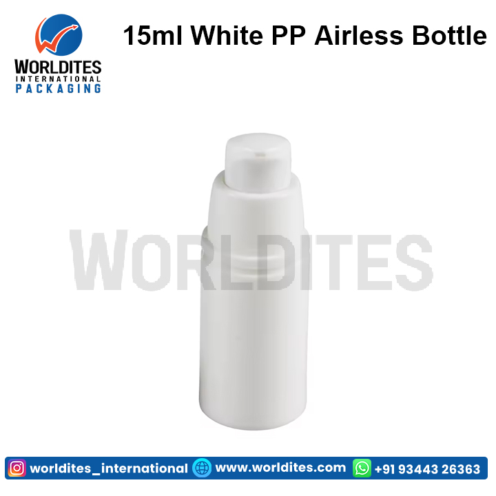 15ml White Pp Airless Bottle - Capacity: 100 Milliliter (Ml)