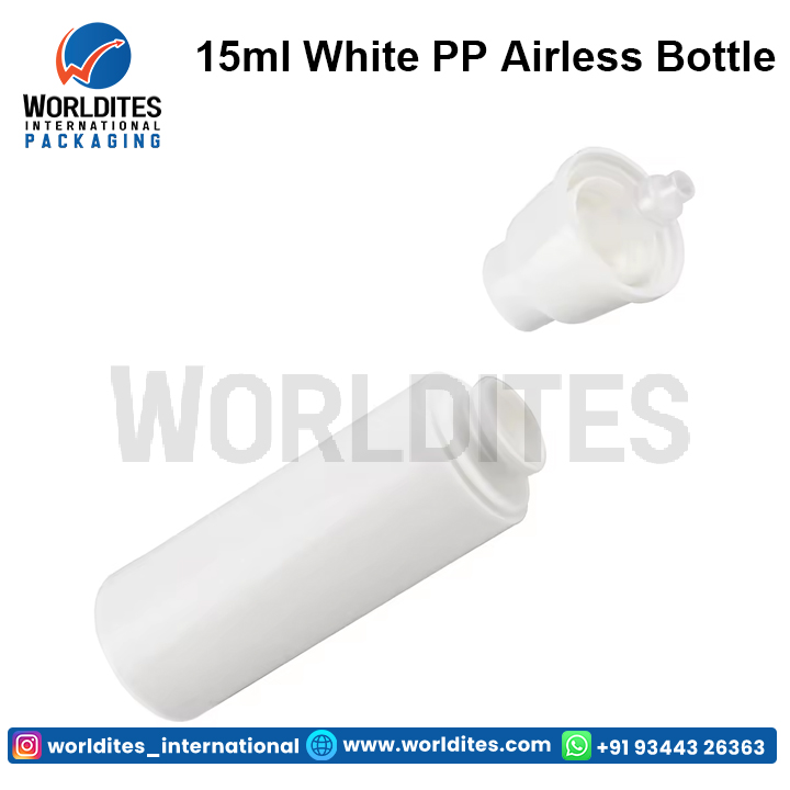 15ml White Pp Airless Bottle - Capacity: 100 Milliliter (Ml)
