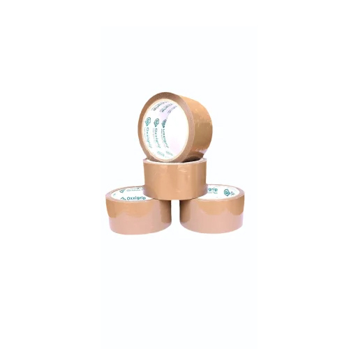 50m Polypropylene Tape - BOPP Material, 50 Meters Length, 2 Inches Width, Brown Color, Single-Sided, Tear-Resistant, Versatile Usage