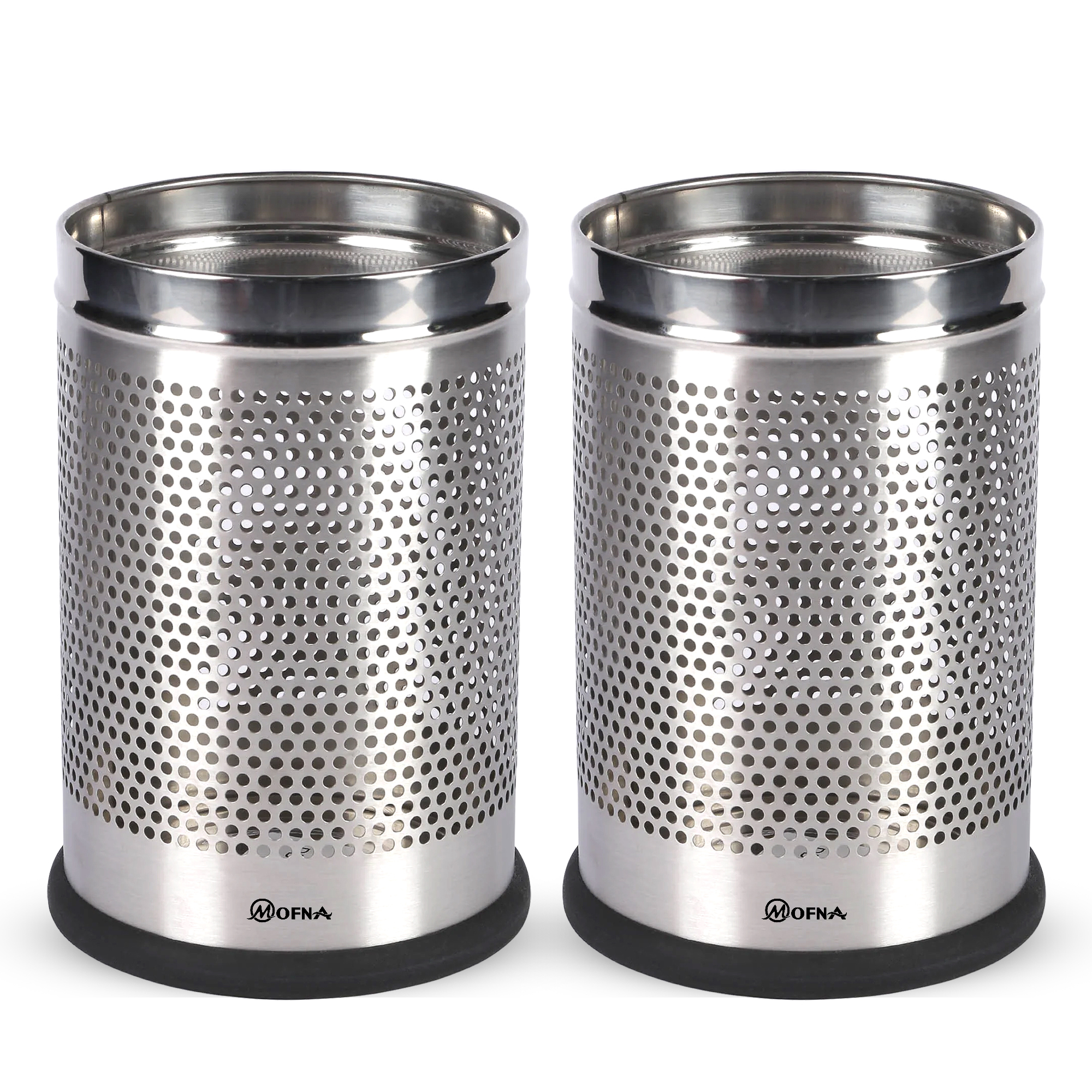 Open Tope Stainless Steel Perforated Dustbin - Application: Perfect For Offices