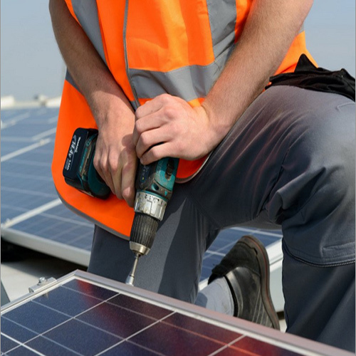 Dual Flat Fix Fusion Solar Panel - Color: Silver