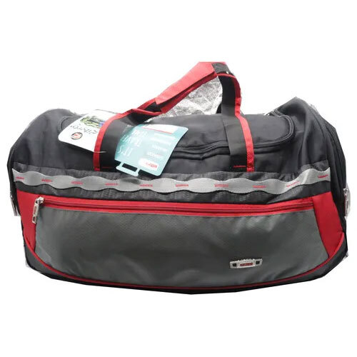 Travelling Bag - Color: Black And Red