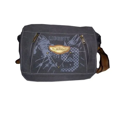 Canvas Bag - Brown, 10-14 Inch | Durable Canvas Material, Zipper Closure, Lightweight Design