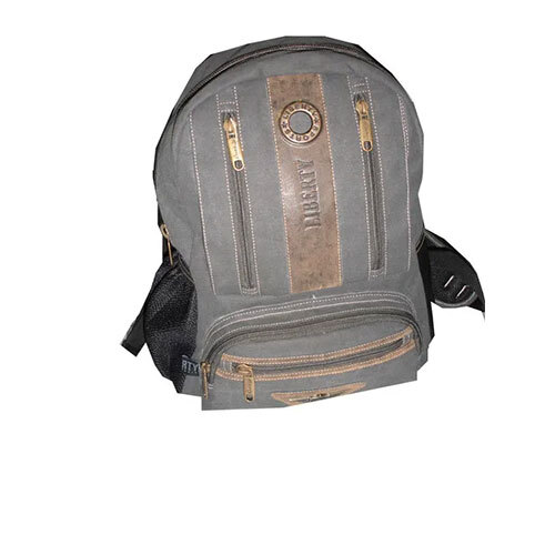 Canvas Bag - Brown, 10-14 Inch | Durable Canvas Material, Zipper Closure, Lightweight Design
