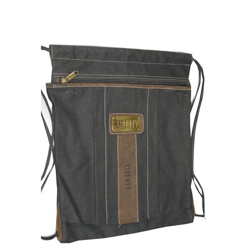 Canvas Bag - Brown, 10-14 Inch | Durable Canvas Material, Zipper Closure, Lightweight Design
