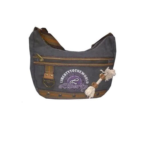 Canvas Bag - Brown, 10-14 Inch | Durable Canvas Material, Zipper Closure, Lightweight Design