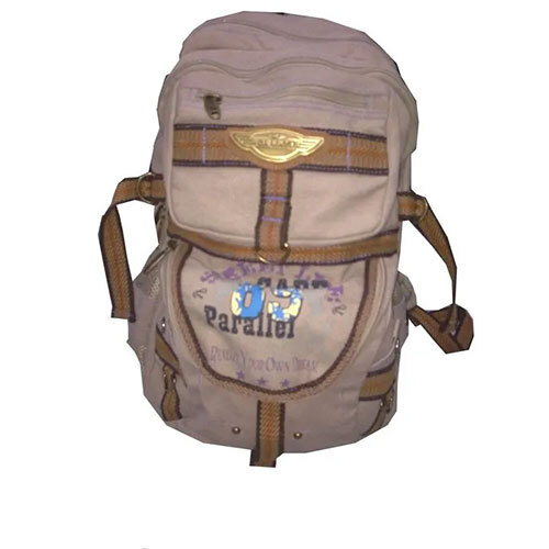 Canvas Bag - Brown, 10-14 Inch | Durable Canvas Material, Zipper Closure, Lightweight Design