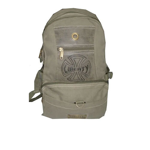 Canvas Bag - Brown, 10-14 Inch | Durable Canvas Material, Zipper Closure, Lightweight Design