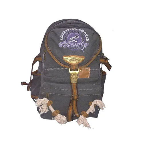 Canvas Bag - Brown, 10-14 Inch | Durable Canvas Material, Zipper Closure, Lightweight Design
