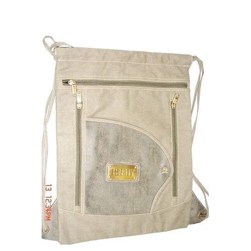 Canvas Bag - Brown, 10-14 Inch | Durable Canvas Material, Zipper Closure, Lightweight Design