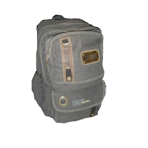 Canvas Bag - Brown, 10-14 Inch | Durable Canvas Material, Zipper Closure, Lightweight Design
