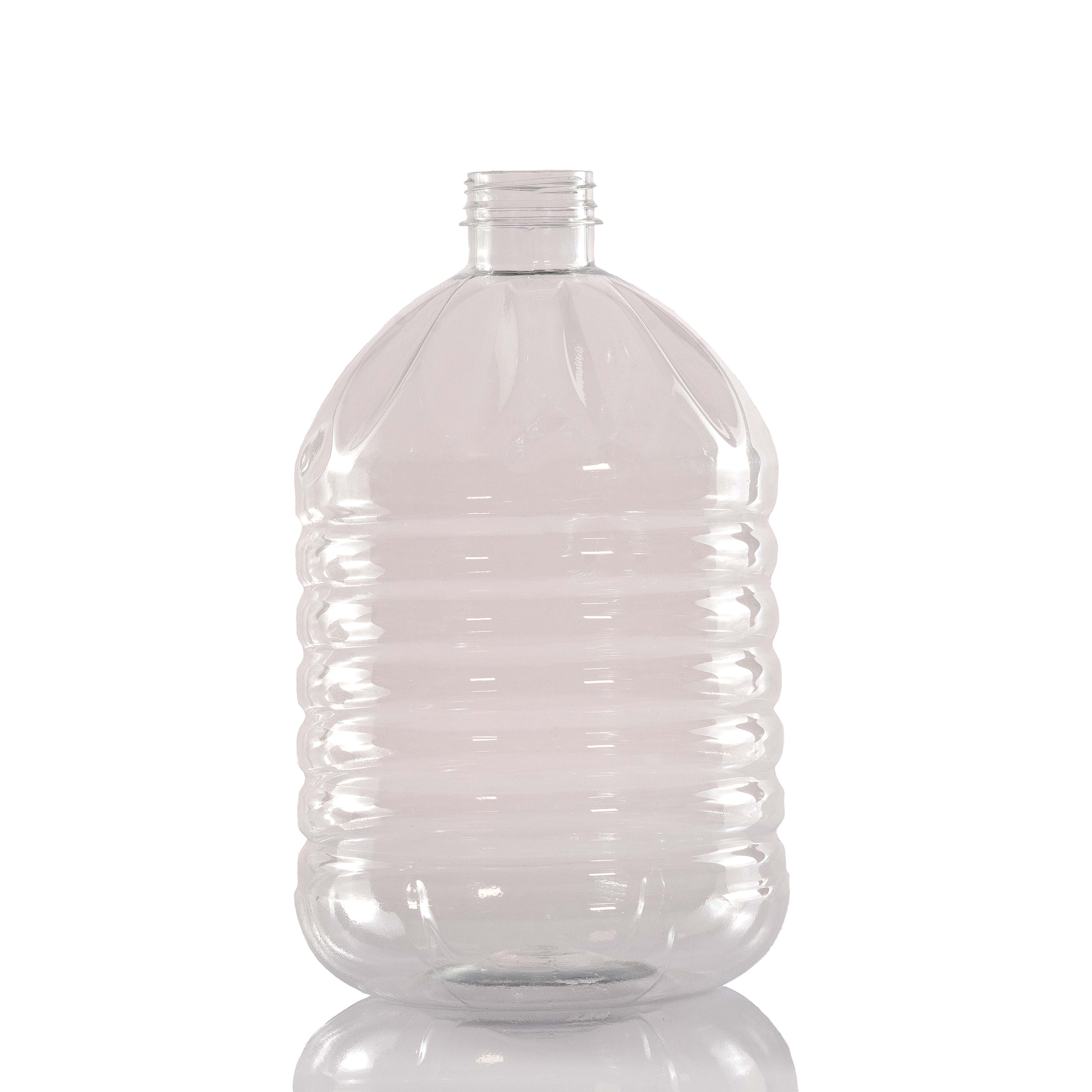 5 Litre Pet Jar - Polyethylene Terephthalate Material, Transparent Color | Durable Storage Solution For Water, Snacks, Grains, And Pulses