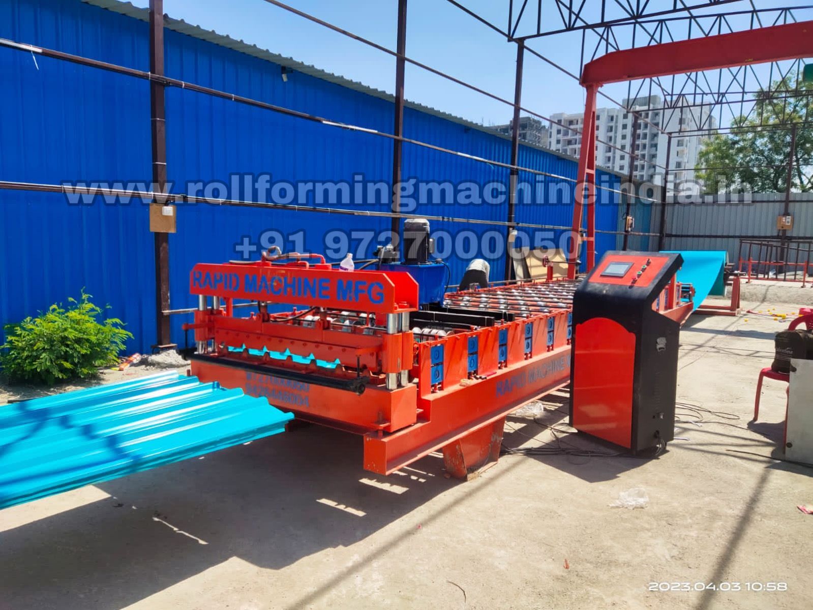 Trapezoidal Sheet Making Machine - Mild Steel Build | High Durability, Efficient Operation Without Computerization