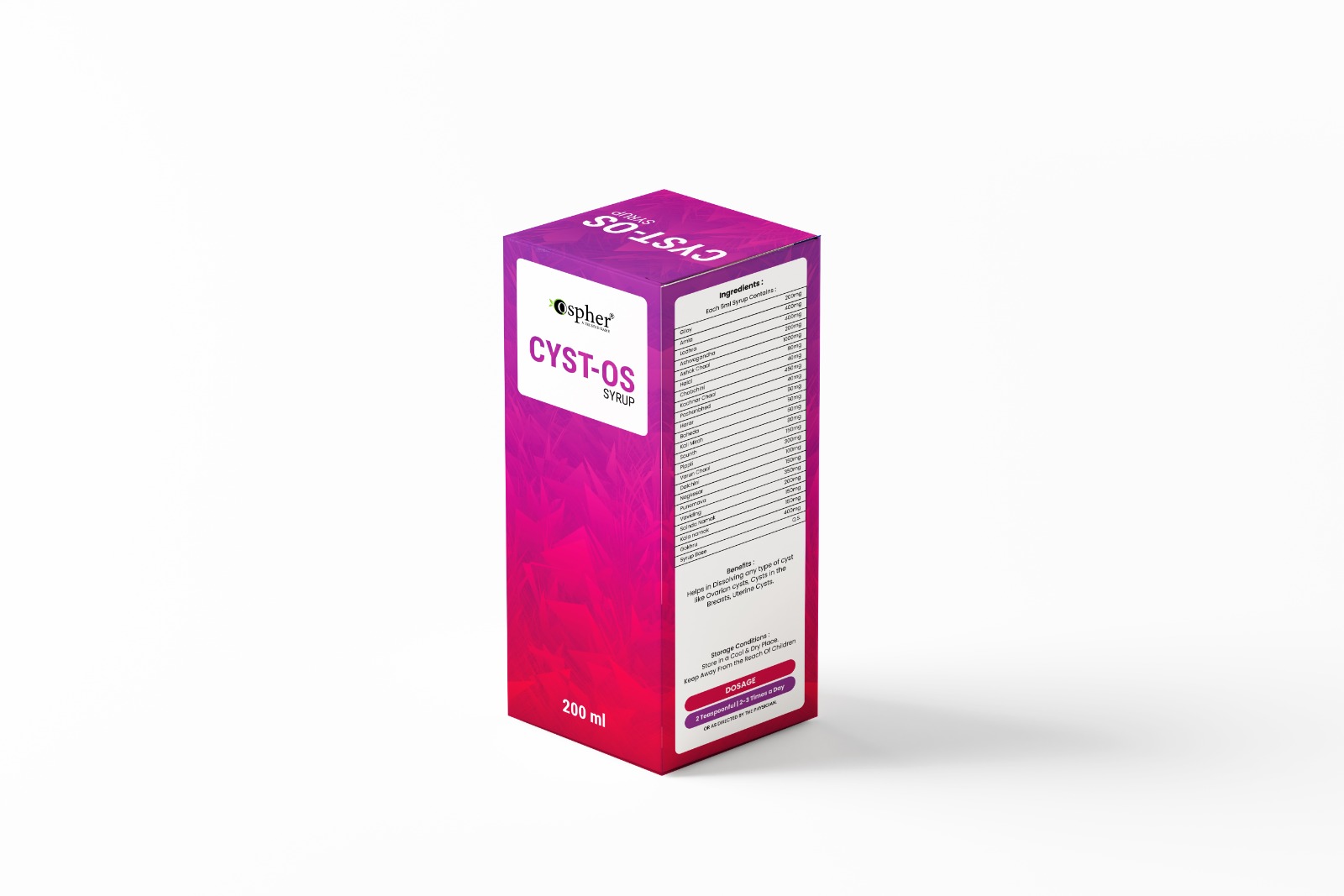 Cyst Os Syrup - Age Group: For Adults