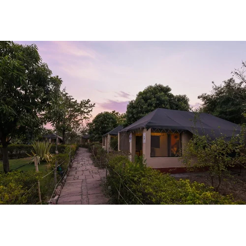 Swiss Cottage Tent - Color: White
