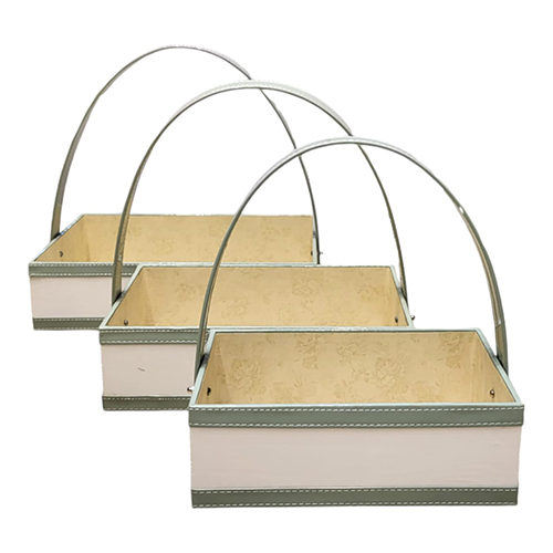 Ks4 10X14 Rexin Basket - Color: Multi Colour