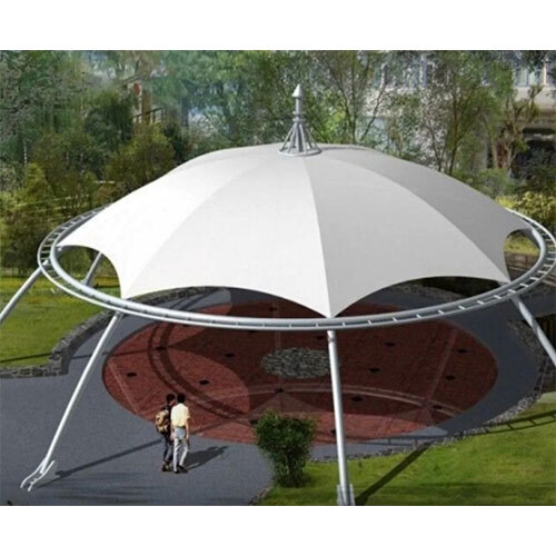 Tensile Dome Structure - Polyester Fabric, 50 Inch Width, Multicolor Design/Pattern | Vibrant and Eye-Catching Tent for Versatile Use
