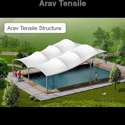 Tensile Swimming Pool - Polyester, 50 Inch Width, Multicolor Design | Ideal For Poolside Relaxation, Durable And Weather-resistant Fabric