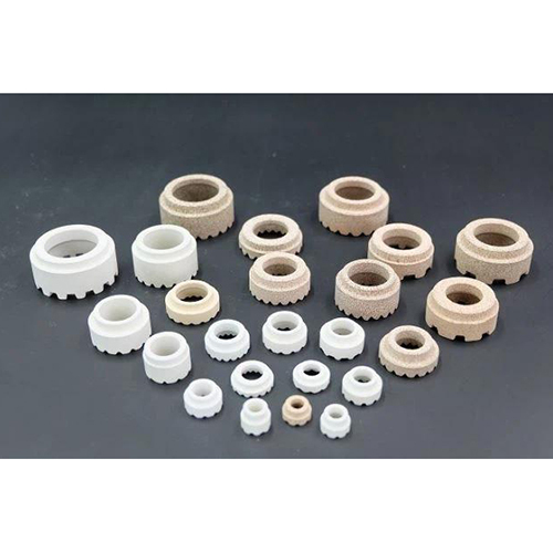 Corderite Ceramic Ferrule - Color: Brown & White