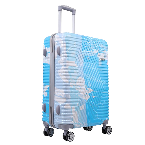 24inch Fly Blue Kandel London Printed Suit Case - Feature: High Quality / Attractive Design