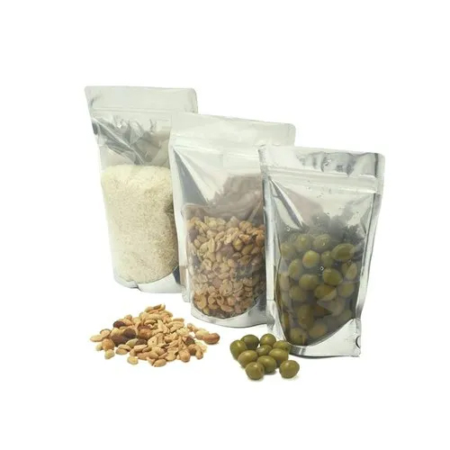 One Sided Transparent Zipper Sealed Pouch - Material: Plastic