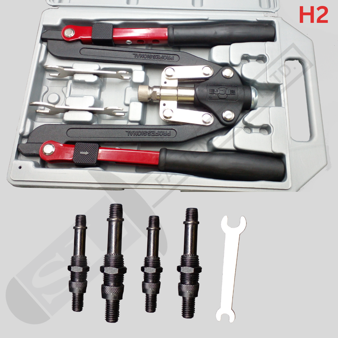 Ncg Manual Heavy Duty H2 Insert (Rivet) Nut Hand Tool - Air Consumption: 70 L/min