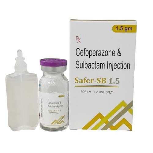 Cefoperazone Sulbactam Injection - 1.5 gm, Broad-Spectrum Antibacterial Action for Severe Infections, Suitable for Adults, Intravenous or Intramuscular Use