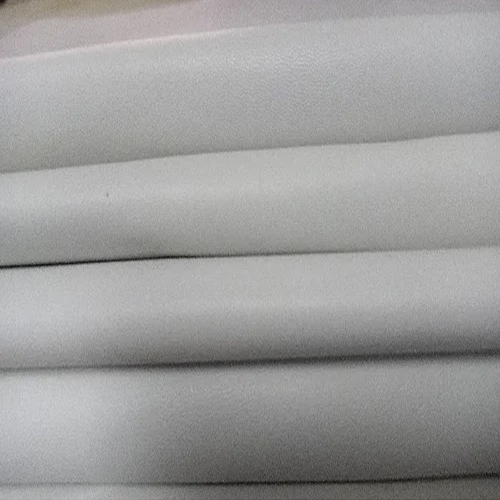 White Semi Finished Leather Crust - Pattern: Plain