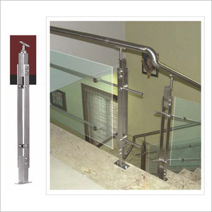 Steel Handrail Glass Design Railing 