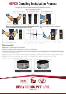 Centrifugal Hub Less Pipe and Fittings (IS 15905)