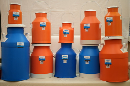plastic milk can